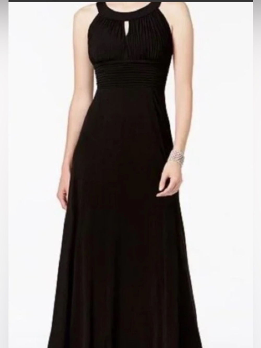 Sangria Black Maxi Dress for Parties or Cocktails, Size 6
